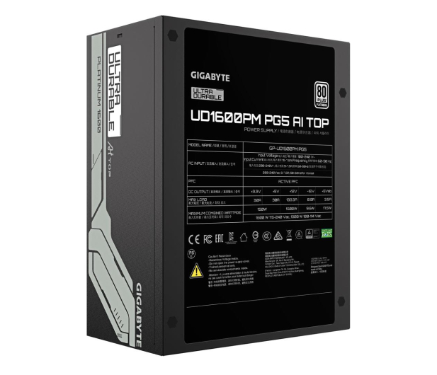 GIGABYTE UD1600PM AI TOP 1600W 80 Plus Platinum ATX 3.1 GP-UD1600PM PG5 - 1294281 - zdjęcie 4